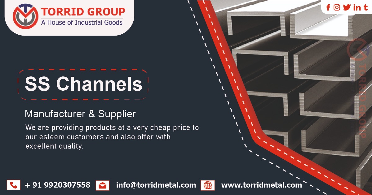 SS Channels Manufacturer & Supplier in Ahmedabad, Gujarat, India