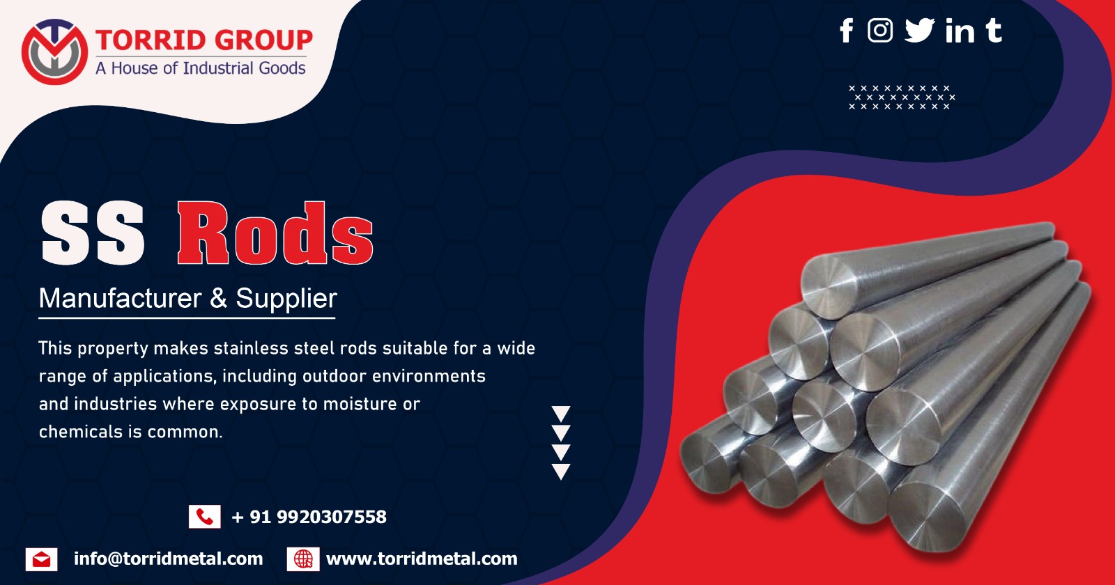 Supplier of SS Rods in India