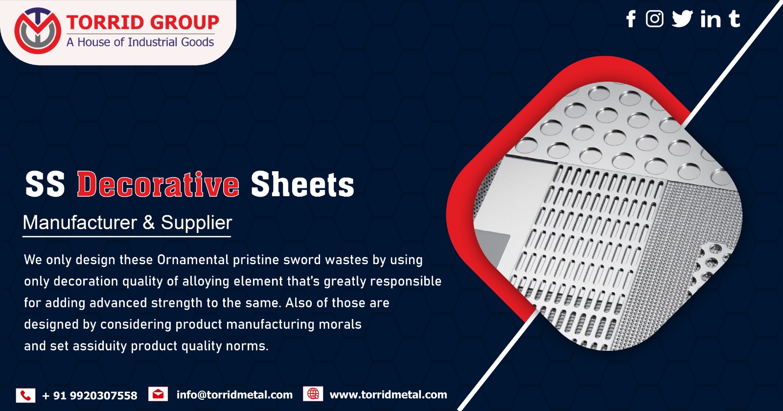 SS Decorative Sheets Supplier in India